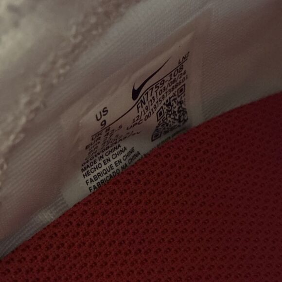 Nike Vapor Edge Pro 360 2 White Red Men Size 9 Football Cleats FN7759-108
